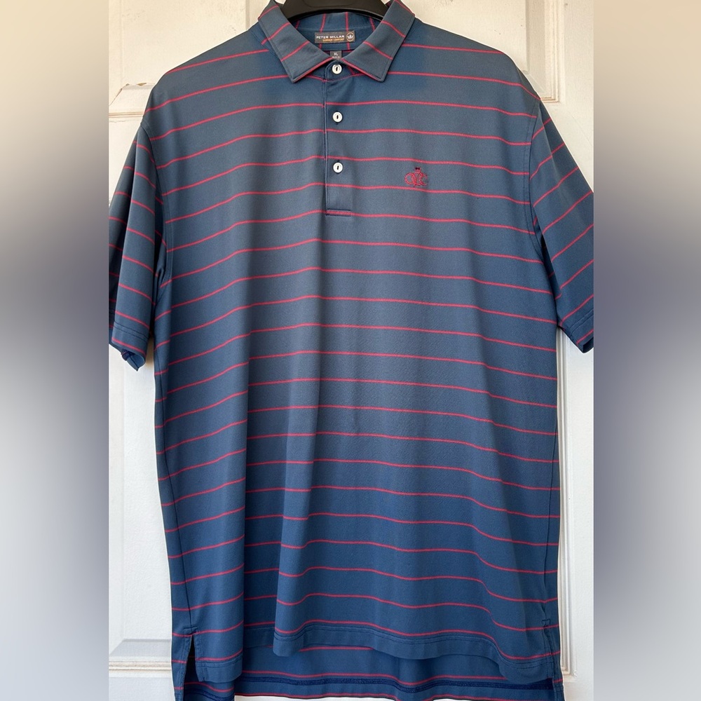 Peter Millar Men’s Golf Polo Shirt‎ Country Club Logo Size XL